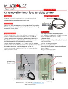 air removal turbidity meter fresh foods