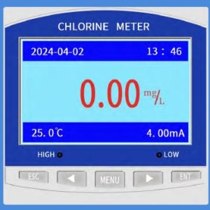Chlorine analyzer flow cell